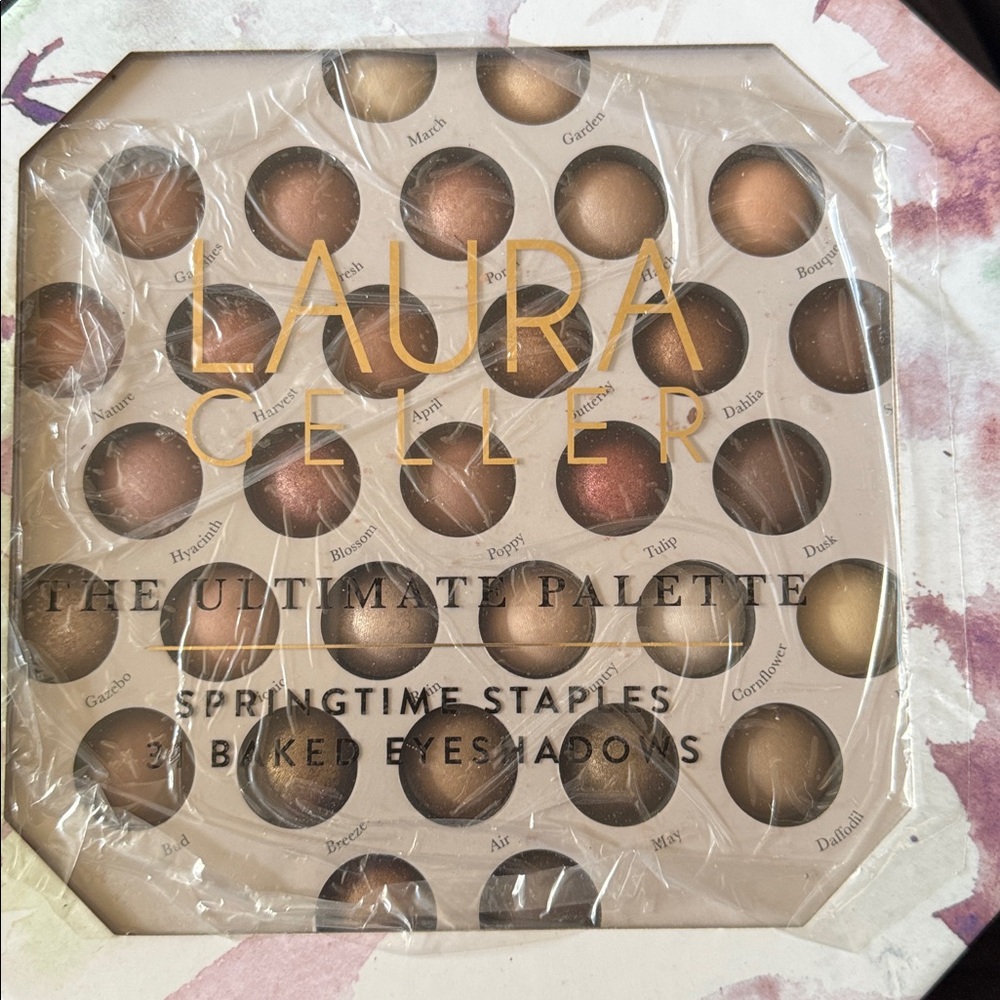 New Unused Laura Geller 31 Baked Shadows Palette Springtime Staples